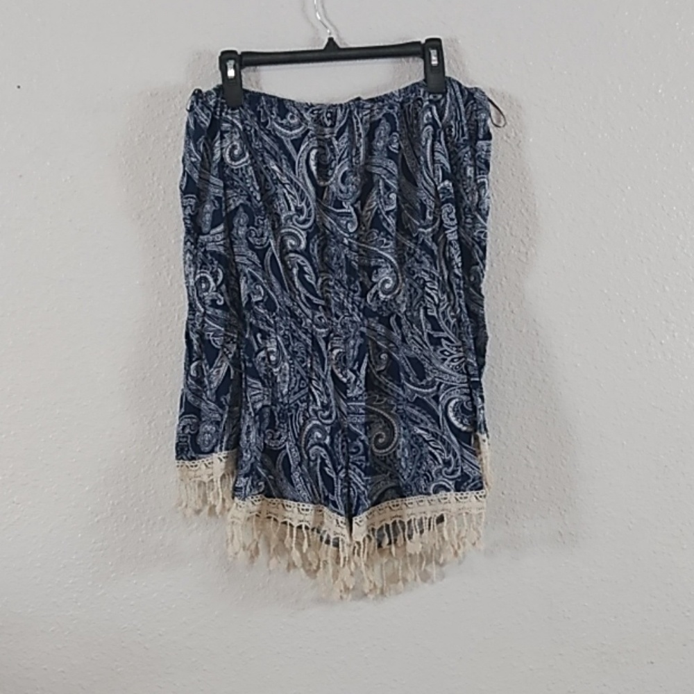 Long sleeve blue romper